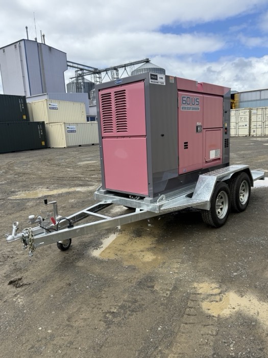 Denyo 60 kVA silent diesel generator for hire